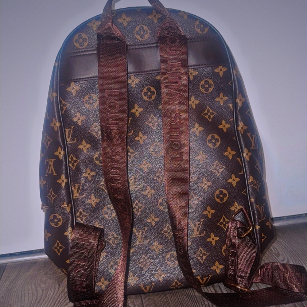 Louis Vuitton Dark Brown/Tan Monogram Backpack - Picture 3 of 14